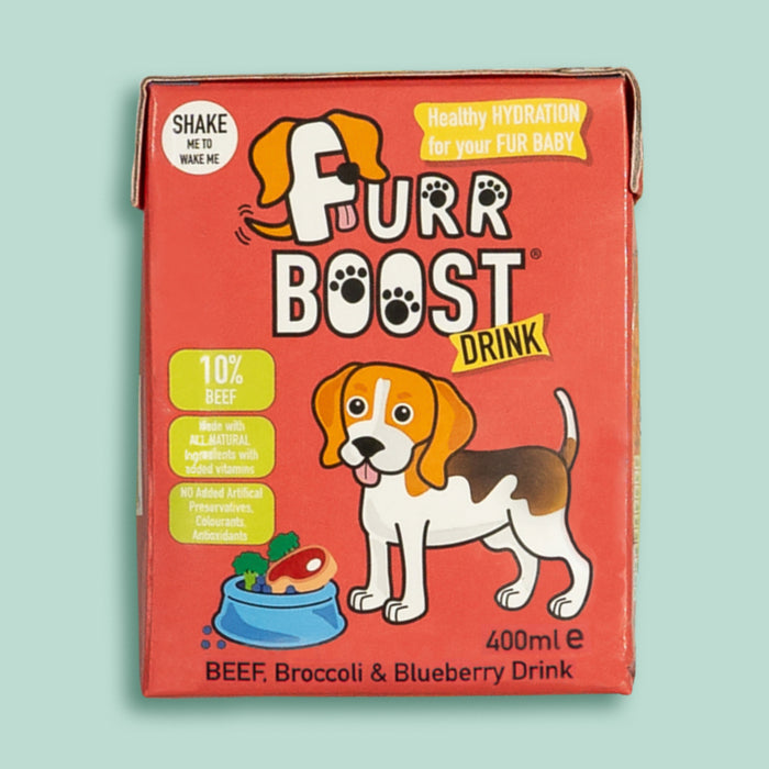 Beef, Broccoli and Blueberry, Furr Boost Dog Drink