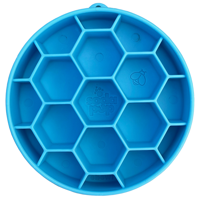 Honeycomb Design e-Bowl Enrichment Slow Feeder Bowl for Dogs - 2 Colours