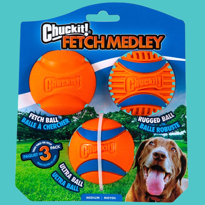 Chuckit! Balls Fetch Medley Gen 3 Medium - 3 Pack