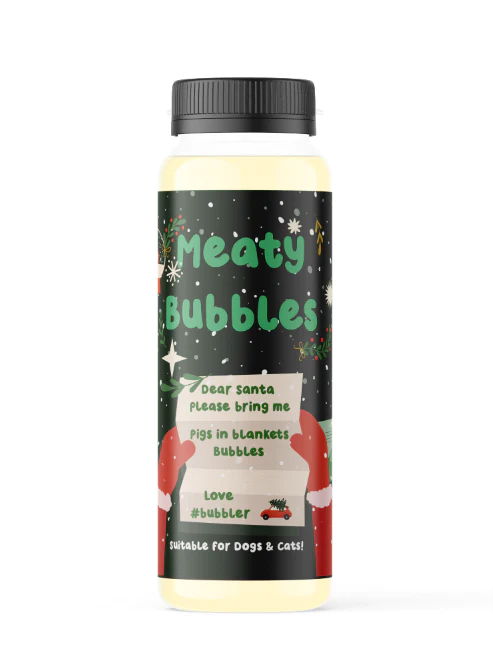 Giant Christmas Cracker 3 x 150ml Christmas Flavoured Dog-Safe Bubbles