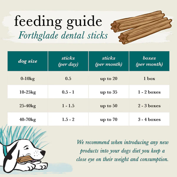 Forthglade Plant Based Natural Dental Sticks - 5 sticks (170g) - Short Shelf life