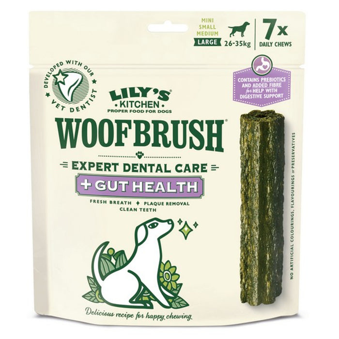 Lily's Kitchen Dog Woofbrush 7 Dental Daily Chews + Gut Health