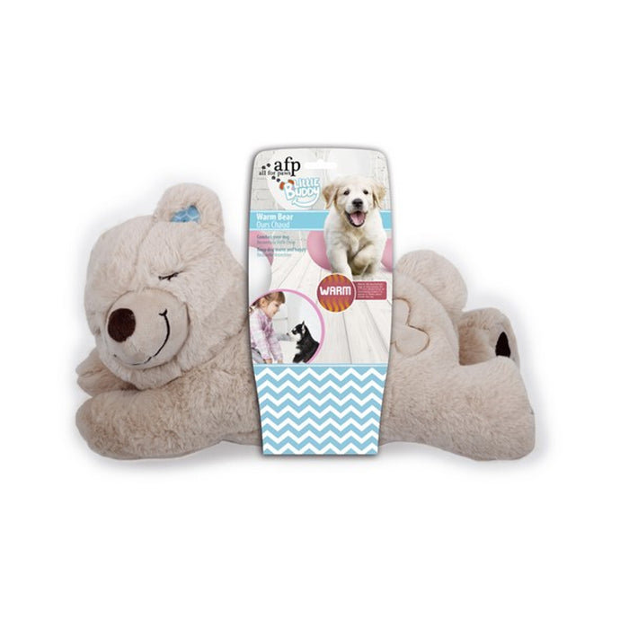All For Paws Little Buddy Warm Bear Teddy - Puppy Soother