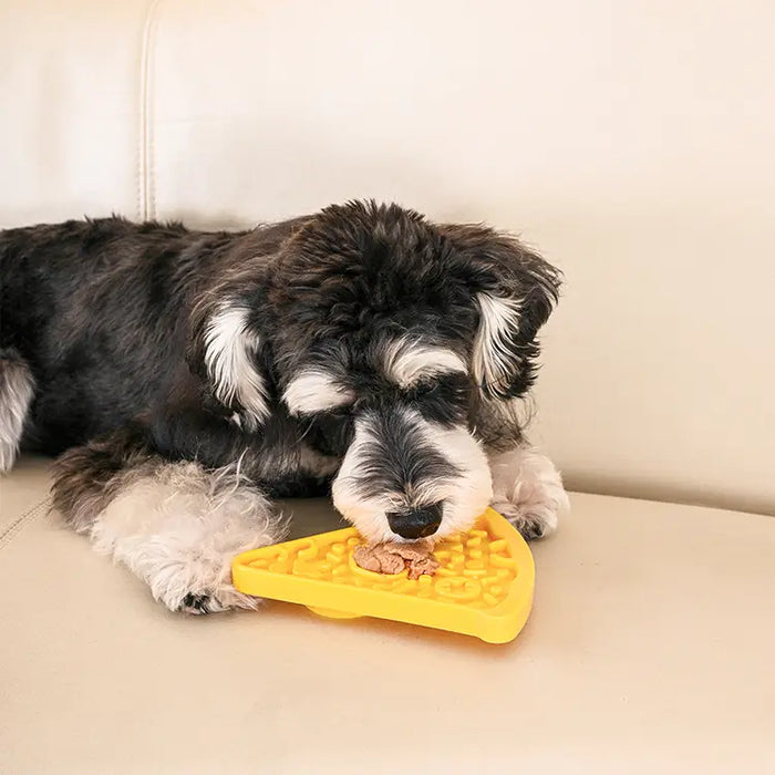 Pizza Slow Feeder Bowl Lick Mat for Dogs