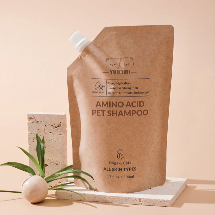 Pet Shampoo Amino Acid, Organic and Vegan, Refill Pouch - 500ml