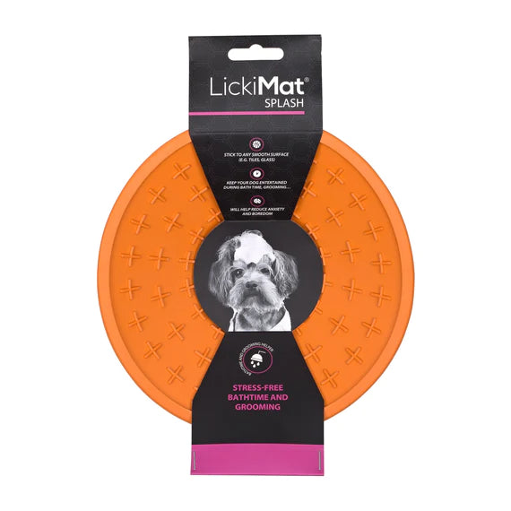 LickiMat Splash Enrichment Lick Mat Bowl with Suction Cup for Dogs - 4 Colours