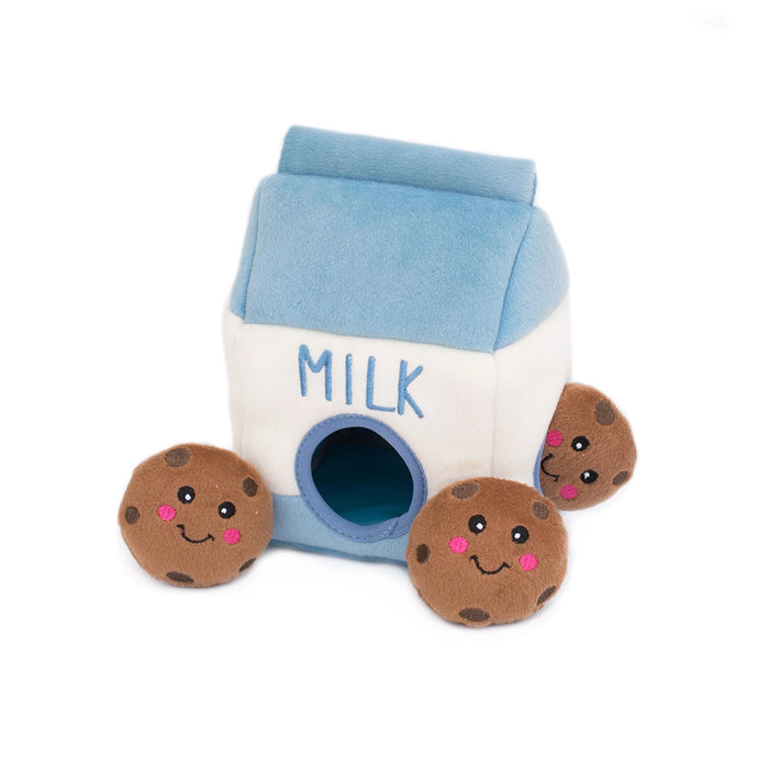 Enrichment Burrow Dog Toy - Milk and Cookies