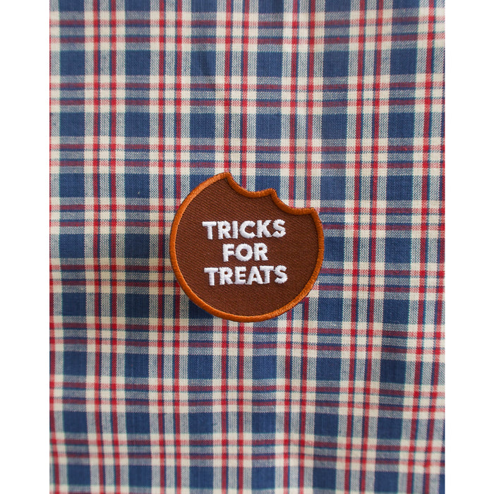 Tricks for Treats iron-on patch for Dogs