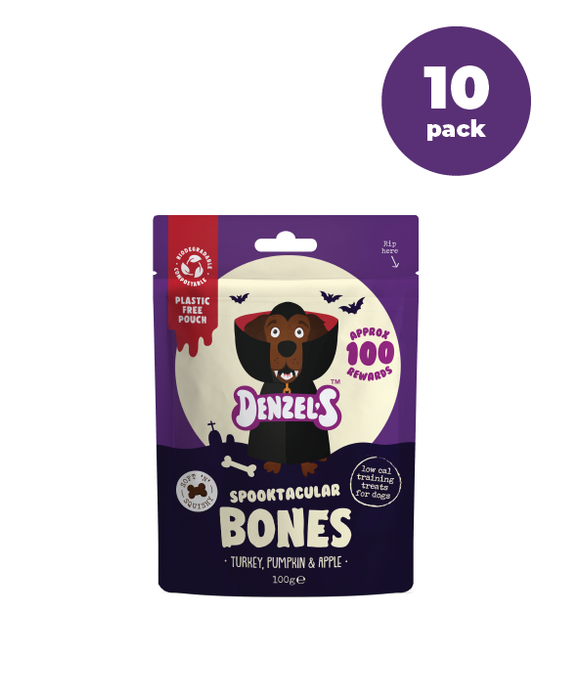 Denzel's Halloween Spooktacular Bones for Dogs (100G)