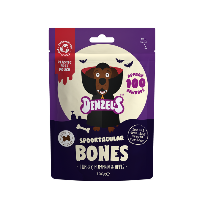 Denzel's Halloween Spooktacular Bones for Dogs (100G)