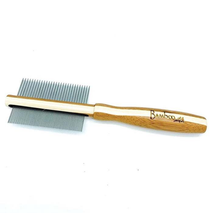 Double Sided Eco Bamboo Dog Comb