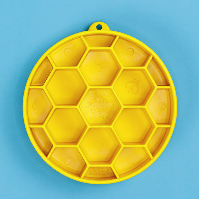 Honeycomb Design e-Bowl Enrichment Slow Feeder Bowl for Dogs - 2 Colours