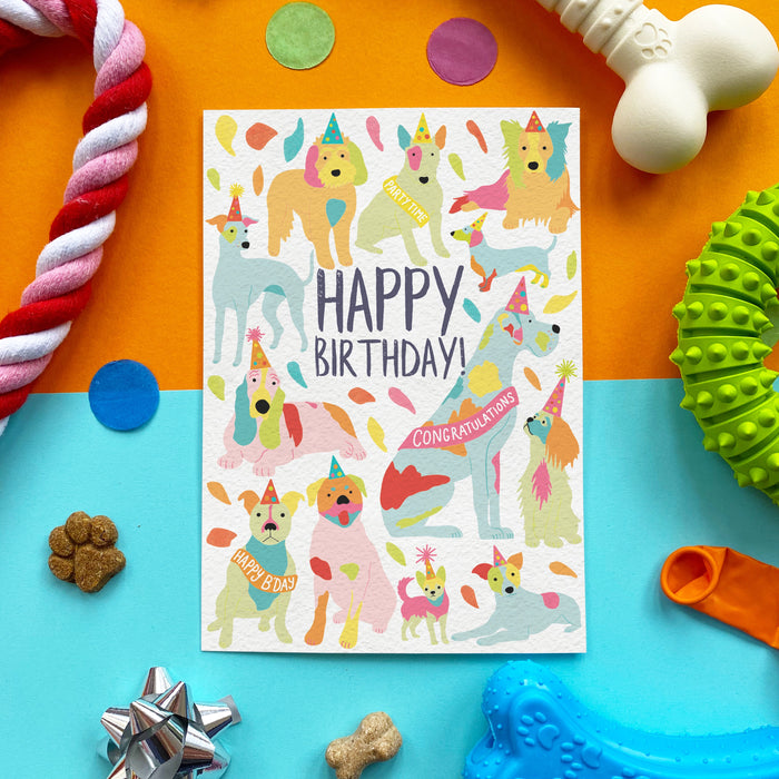 "Happy Birthday" Bacon Flavoured Edible Card for Dogs