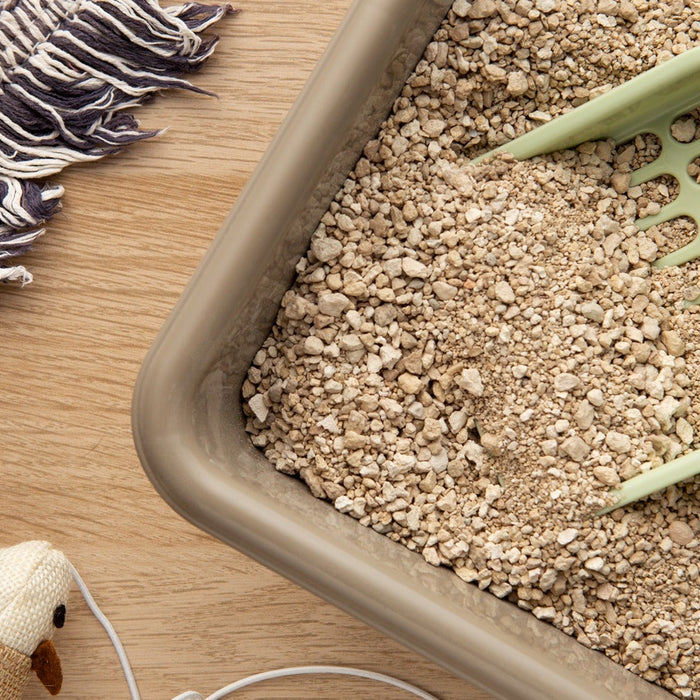 cat litter tray and scoop