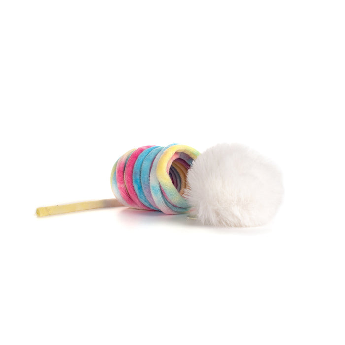 Fuzz Rainbow Spring Rabbit Cat Toy