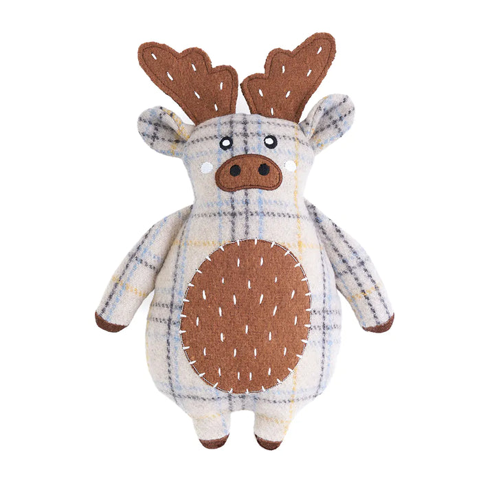 "Ecozippy" Moose Cotton Cuddle Dog Toy