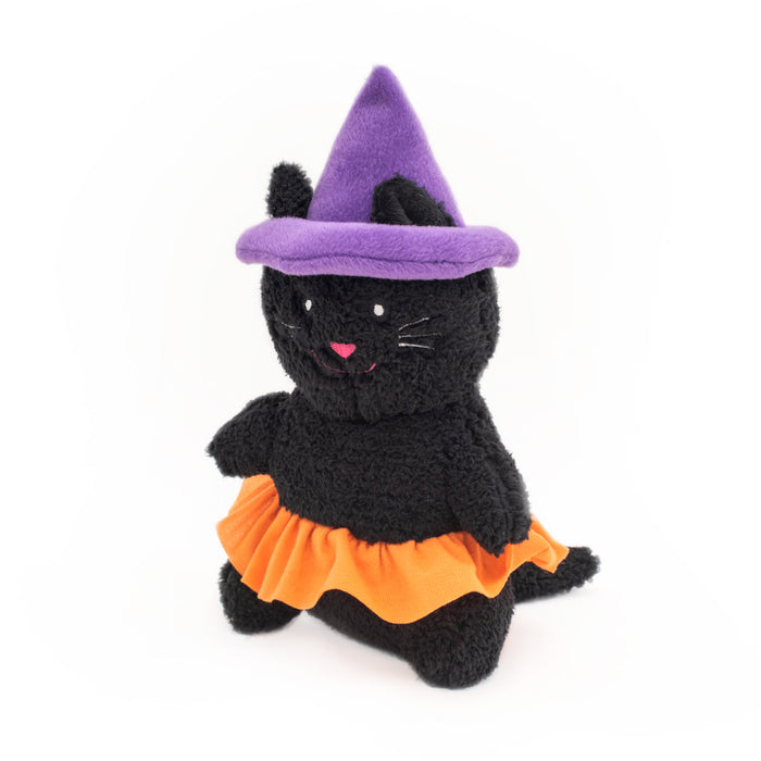 Halloween Witch Cat Cheeky Chumz Soft Squeaky Dog Toy