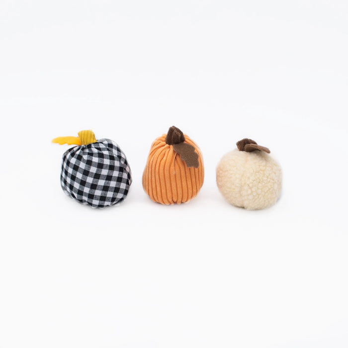 Halloween Miniz "Autumn Gourds" Small Soft Squeaky Dog Toys