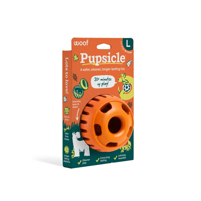 Woof Orange Pupsicle Toy