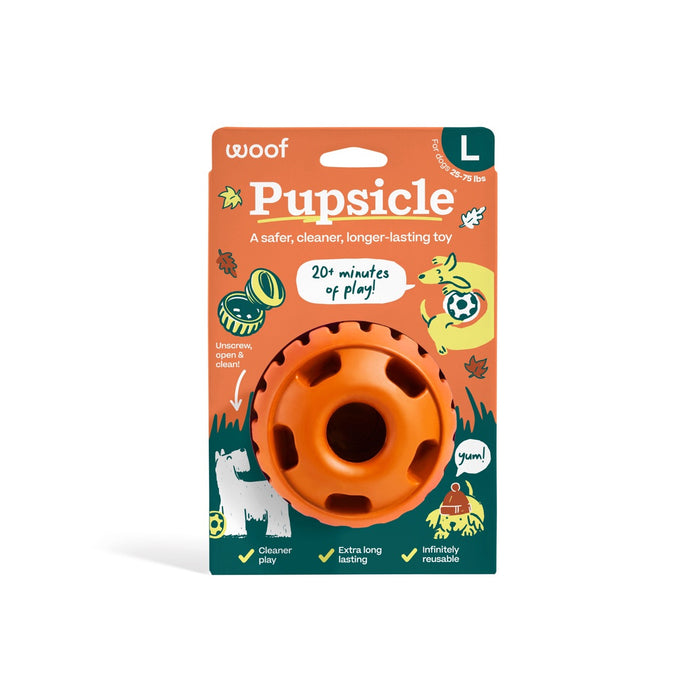 Woof Orange Pupsicle Toy