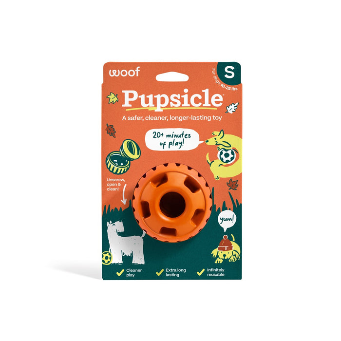Woof Orange Pupsicle Toy