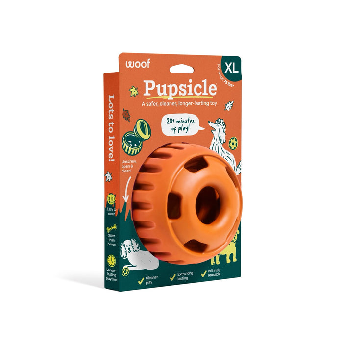 Woof Orange Pupsicle Toy