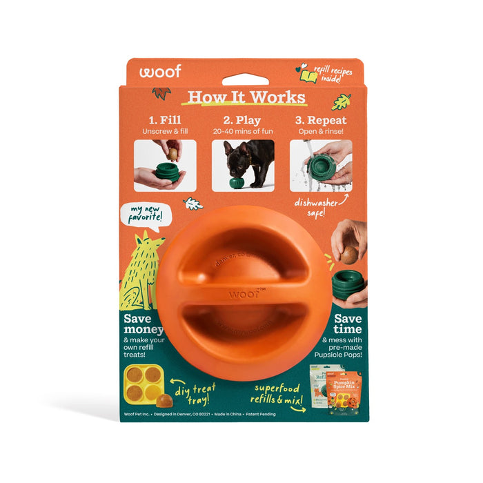 Woof Orange Pupsicle Toy