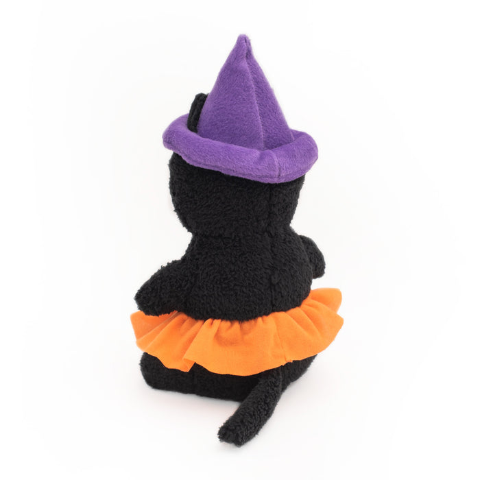 Halloween Witch Cat Cheeky Chumz Soft Squeaky Dog Toy