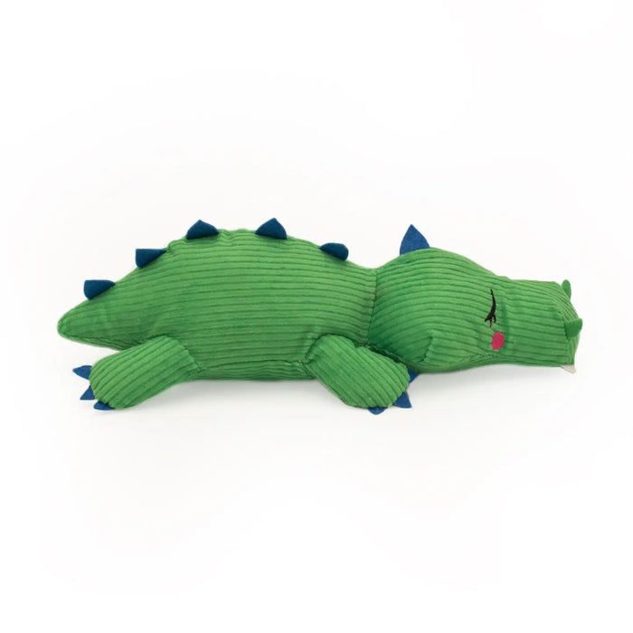 Alligator Snooziez with Shhhqueaker Soft Dog Toy