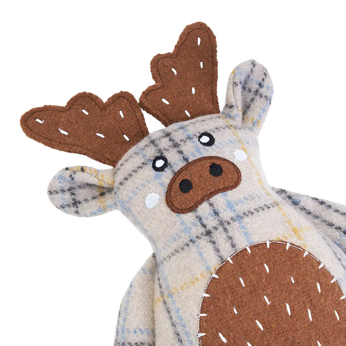 "Ecozippy" Moose Cotton Cuddle Dog Toy