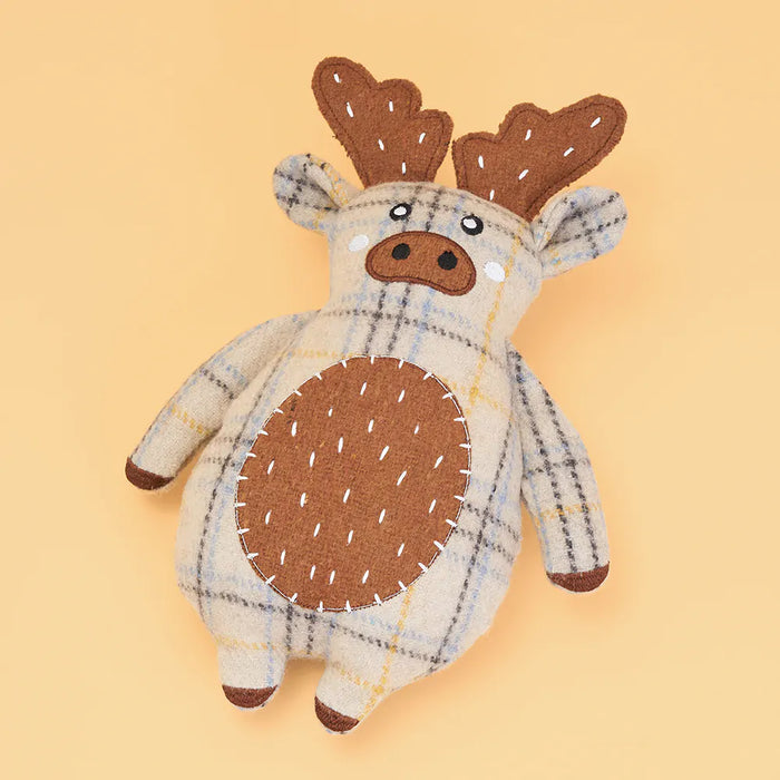 "Ecozippy" Moose Cotton Cuddle Dog Toy