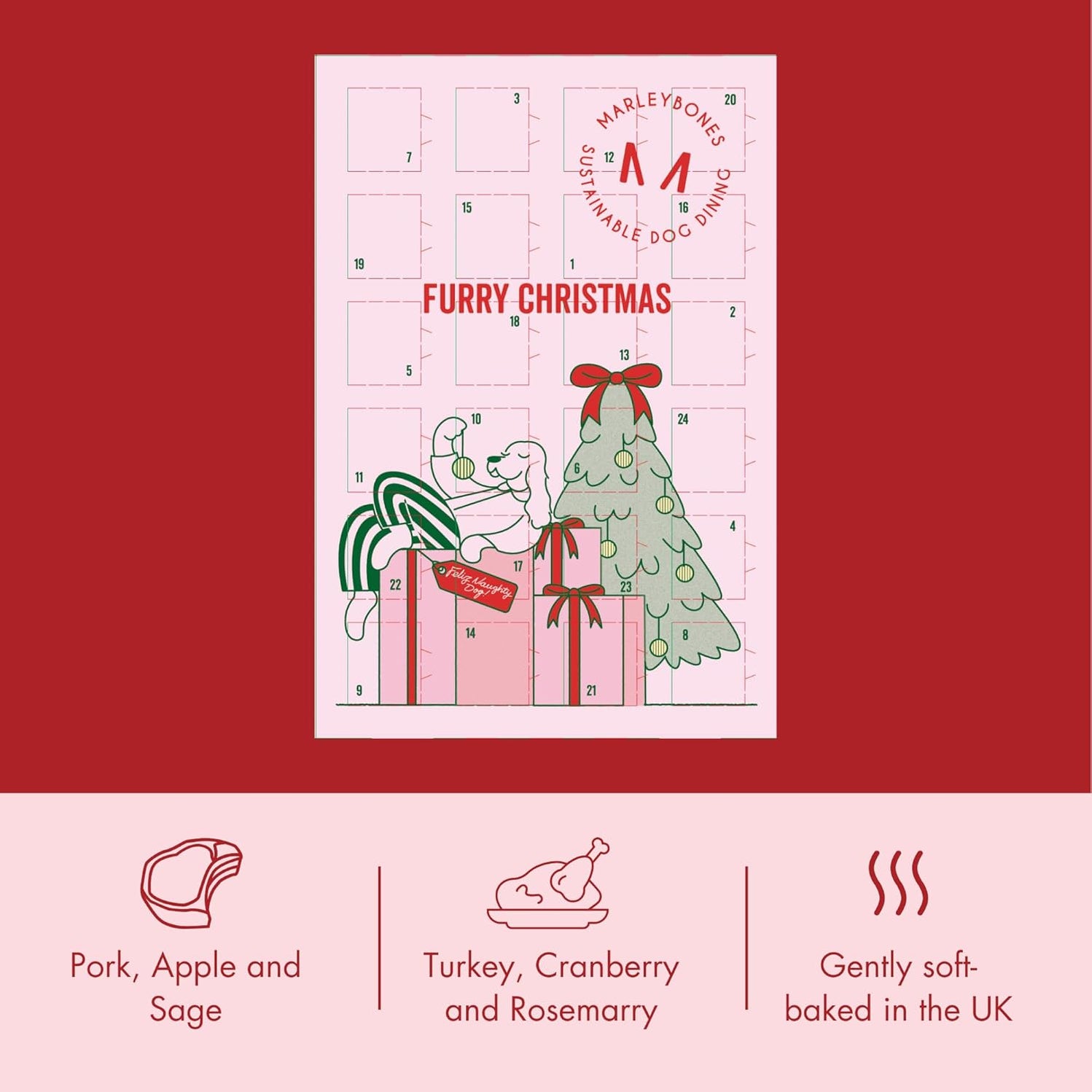 Christmas Limited Edition Turkey & Cranberry 6 x Sausages Marleybones