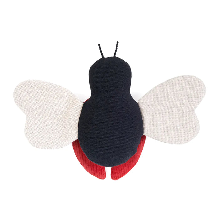 "Ecozippy" Ladybug Corduroy Critter Dog Toy