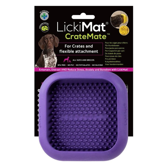 LickiMat CrateMate Dog Crate Lick Mat