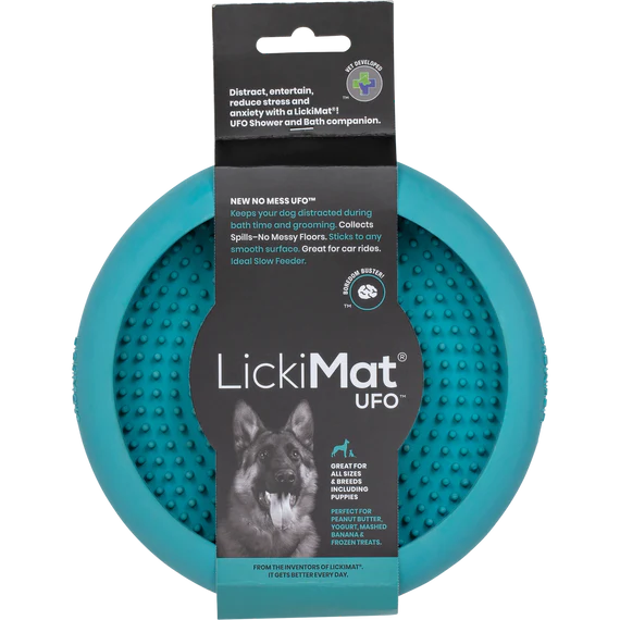 LickiMat UFO Suction Cups Lick Bowl and Slow Feeder for Dogs