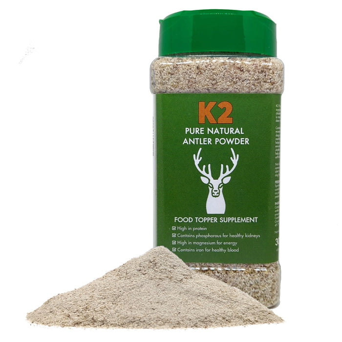 Antler Powder Natural Supplement For Dogs Refillable Tub 300g