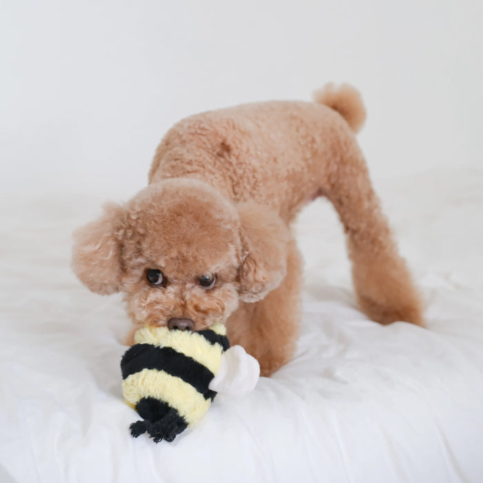 "Bee Pop" Bee Toy Enrichment Snuffle Ball Soft Toy for Dogs