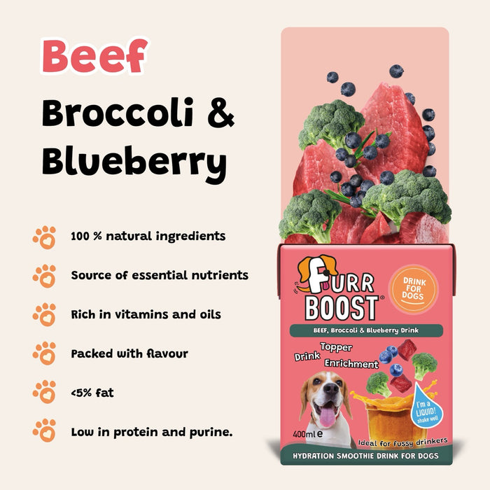 Furr Boost Beef, Broccoli & Blueberry - 400ml