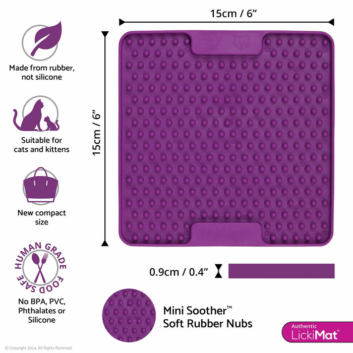 LickiMat Mini Soother Cat Lick Mat