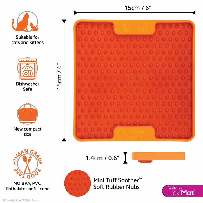 LickiMat Mini Tough Soother Cat Lick Mat