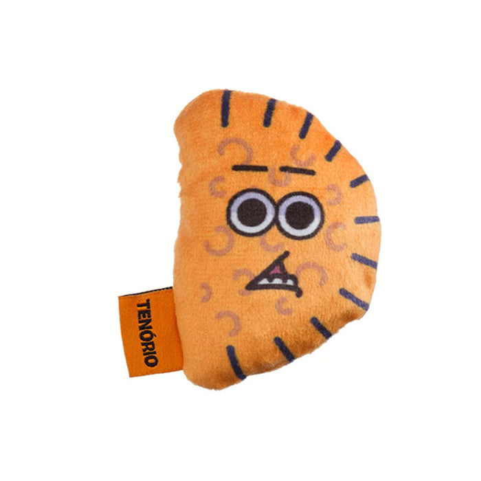 Toy with a face design on a white background
