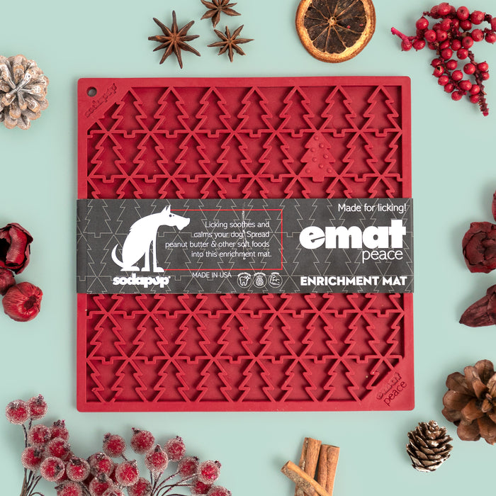 Christmas Tree Design eMat Enrichment Lick Mat