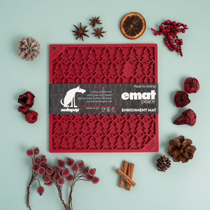 Christmas Tree Design eMat Enrichment Lick Mat