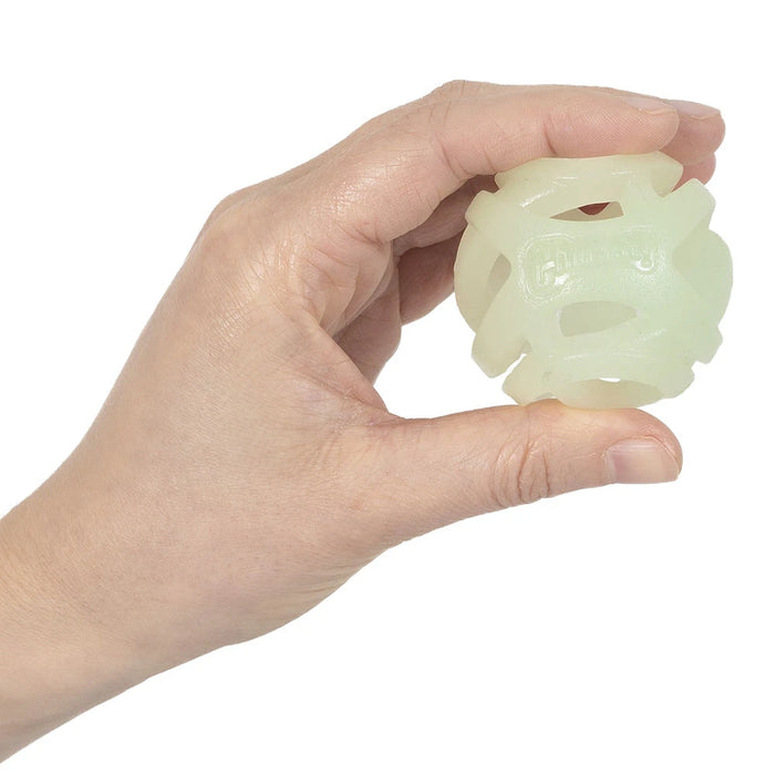 Hold handing Chuckit! Max Air Glow in the Dark Dog Ball - Medium