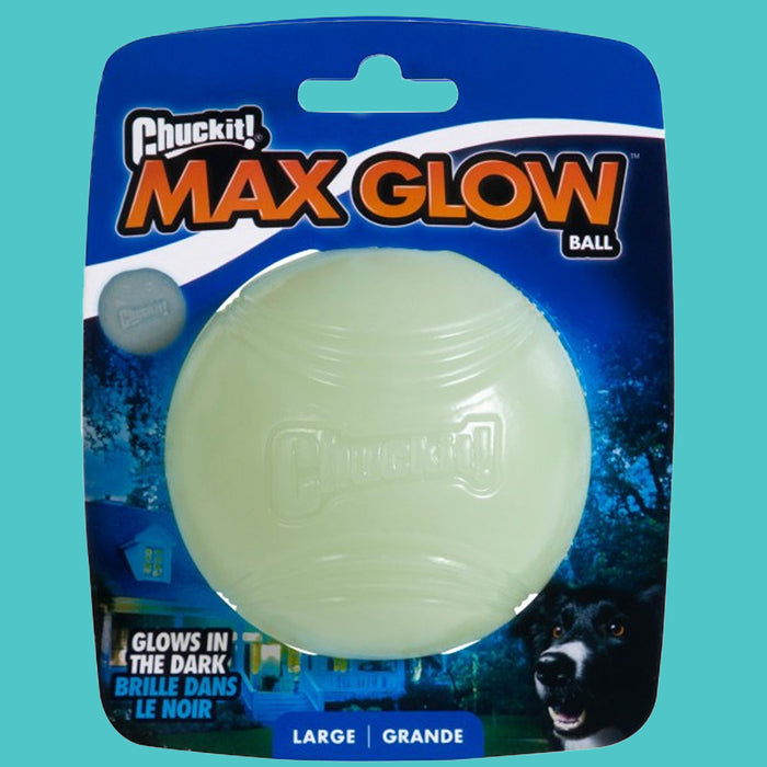 Chuckit! Max Glow in the Dark Ball for Dogs - Large 1 Pack