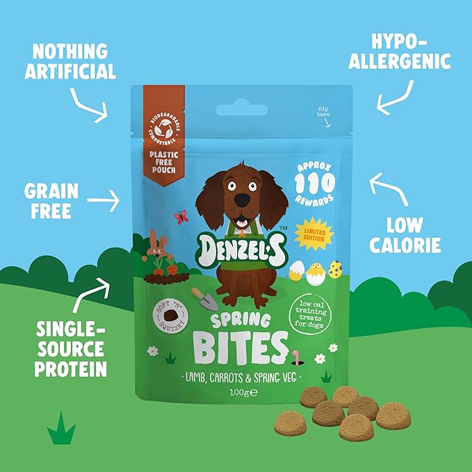 Denzel’s Spring Bites Dog Treats - 100g