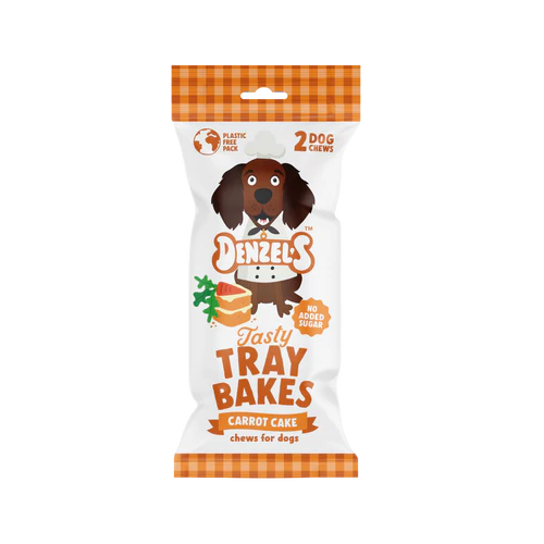 Denzel’s Carrot Cake Tray Bakes Dog Chews - 50g
