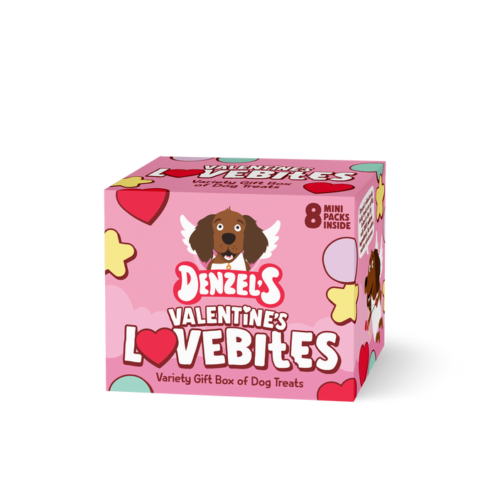 Denzel's Valentine’s Lovebites Variety Dog Gift Box