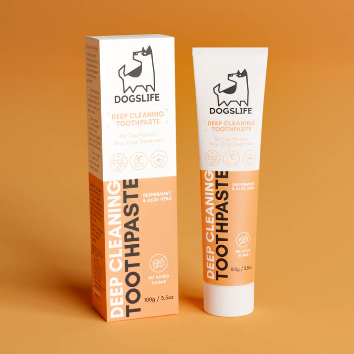 DogsLife Natural Dog Toothpaste - Peppermint & Aloe Vera
