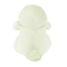 Green plush toy t-rex design on a white background